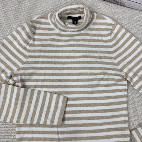 Forever 21 Turtle Neck Striped Pullover Sweater Top Size XL‎ - Picture 2 of 8